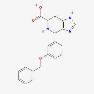 molecular formula C20H19N3O3 B6343672 4-[3-(Benzyloxy)phenyl]-3H,4H,5H,6H,7H-imidazo[4,5-c]pyridine-6-carboxylic acid CAS No. 1426142-73-5