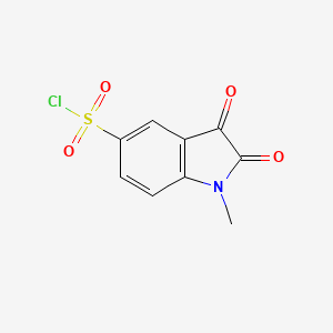 molecular formula C9H6ClNO4S B6343687 1-Methyl-5-isatinsulfonyl chloride CAS No. 868964-02-7
