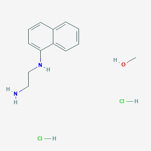 molecular formula C13H20Cl2N2O B6343744 二盐酸萘-1-乙二胺单甲醇盐，97% CAS No. 1357471-44-3