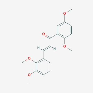 molecular formula C19H20O5 B6343775 (2E)-3-(2,3-Dimethoxyphenyl)-1-(2,5-dimethoxyphenyl)prop-2-en-1-one CAS No. 110048-16-3