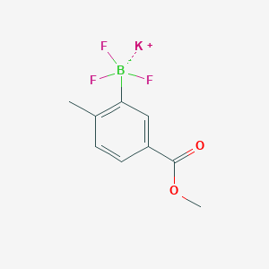 molecular formula C9H9BF3KO2 B6343792 Potassium 5-(methoxycarbonyl)-2-methylphenyltrifluoroborate CAS No. 2648232-87-3