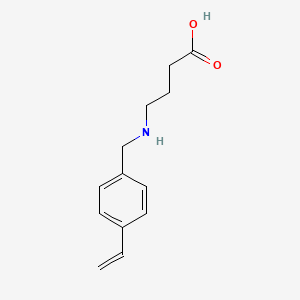 molecular formula C13H17NO2 B6343832 4-N-(Vinylbenzyl)aminobutyric acid CAS No. 959958-41-9