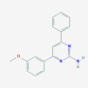 molecular formula C17H15N3O B6343861 4-(3-Methoxyphenyl)-6-phenylpyrimidin-2-amine CAS No. 1195977-36-6