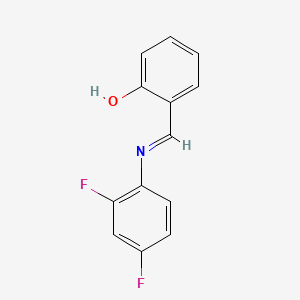 molecular formula C13H9F2NO B6343871 N-(Salicylidene)-2,4-difluoroaniline CAS No. 392741-04-7
