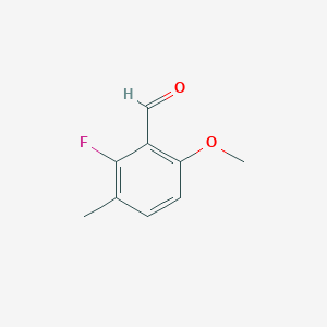 molecular formula C9H9FO2 B6343883 2-Fluoro-6-methoxy-3-methylbenzaldehyde CAS No. 1056214-68-6