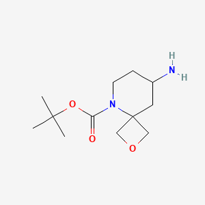 molecular formula C12H22N2O3 B6343900 tert-Butyl 8-amino-2-oxa-5-azaspiro[3.5]nonane-5-carboxylate CAS No. 1367679-67-1