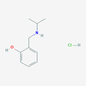 molecular formula C10H16ClNO B6343930 2-{[(Propan-2-yl)amino]methyl}phenol hydrochloride CAS No. 856182-23-5