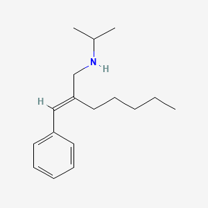 [(2E)-2-(Phenylmethylidene)heptyl](propan-2-yl)amine