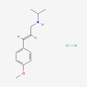 molecular formula C13H20ClNO B6343943 [(2E)-3-(4-Methoxyphenyl)prop-2-en-1-yl](propan-2-yl)amine hydrochloride CAS No. 1240590-84-4