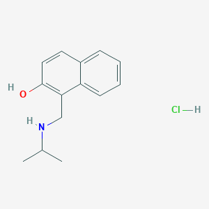 molecular formula C14H18ClNO B6343956 1-{[(丙-2-基)氨基]甲基}萘-2-醇盐酸盐 CAS No. 256342-24-2