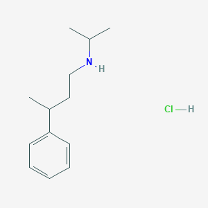 molecular formula C13H22ClN B6343960 (3-Phenylbutyl)(propan-2-yl)amine hydrochloride CAS No. 1240571-08-7