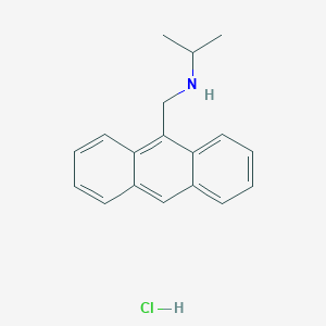 molecular formula C18H20ClN B6343963 (Anthracen-9-ylmethyl)(propan-2-yl)amine hydrochloride CAS No. 1240575-00-1