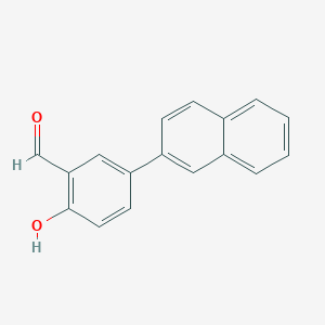 molecular formula C17H12O2 B6343978 2-Formyl-4-(naphthalen-2-yl)phenol, 95% CAS No. 1111120-37-6
