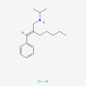 [(2E)-2-(Phenylmethylidene)heptyl](propan-2-yl)amine hydrochloride