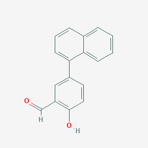 molecular formula C17H12O2 B6344003 2-Formyl-4-(naphthalen-1-yl)phenol, 95% CAS No. 1111128-90-5