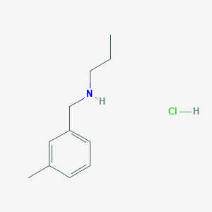 molecular formula C11H18ClN B6344032 [(3-Methylphenyl)methyl](propyl)amine hydrochloride CAS No. 16065-30-8