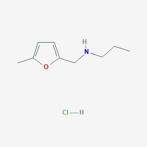 molecular formula C9H16ClNO B6344051 [(5-Methylfuran-2-yl)methyl](propyl)amine hydrochloride CAS No. 1240567-98-9