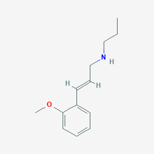 molecular formula C13H19NO B6344059 [(2E)-3-(2-Methoxyphenyl)prop-2-en-1-yl](propyl)amine CAS No. 1240590-80-0