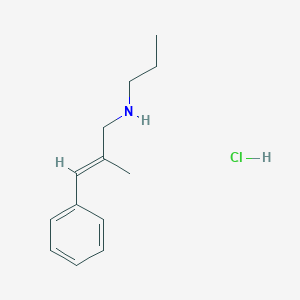 molecular formula C13H20ClN B6344067 [(2E)-2-Methyl-3-phenylprop-2-en-1-yl](propyl)amine hydrochloride CAS No. 1240590-81-1