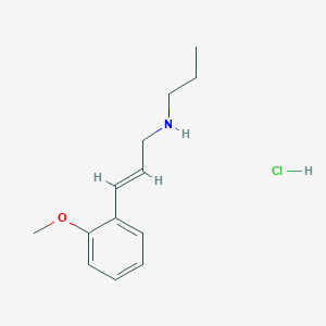 molecular formula C13H20ClNO B6344071 [(2E)-3-(2-Methoxyphenyl)prop-2-en-1-yl](propyl)amine hydrochloride CAS No. 1240590-98-0