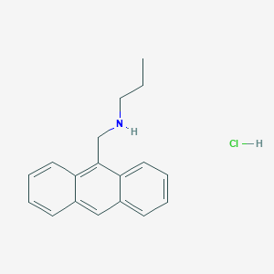 molecular formula C18H20ClN B6344076 （9-蒽甲基）（丙基）胺盐酸盐 CAS No. 1240576-94-6