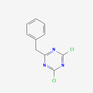 molecular formula C10H7Cl2N3 B6344090 2-Benzyl-4,6-dichloro-1,3,5-triazine CAS No. 26650-79-3