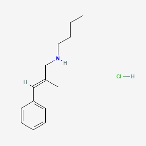 Butyl[(2E)-2-methyl-3-phenylprop-2-en-1-yl]amine hydrochloride