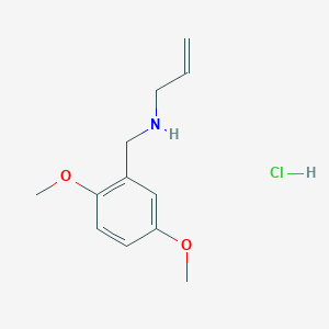 molecular formula C12H18ClNO2 B6344130 [(2,5-Dimethoxyphenyl)methyl](prop-2-en-1-yl)amine hydrochloride CAS No. 1240581-93-4