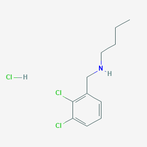 molecular formula C11H16Cl3N B6344136 Butyl[(2,3-dichlorophenyl)methyl]amine hydrochloride CAS No. 1240578-71-5