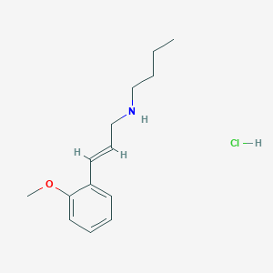 molecular formula C14H22ClNO B6344145 Butyl[(2E)-3-(2-methoxyphenyl)prop-2-en-1-yl]amine hydrochloride CAS No. 1240590-87-7
