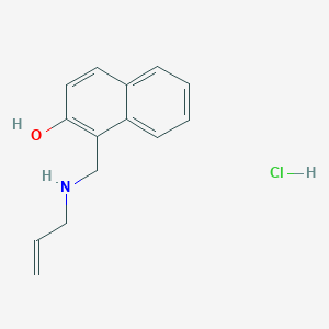 molecular formula C14H16ClNO B6344162 1-{[(Prop-2-en-1-yl)amino]methyl}naphthalen-2-ol hydrochloride CAS No. 1240567-51-4