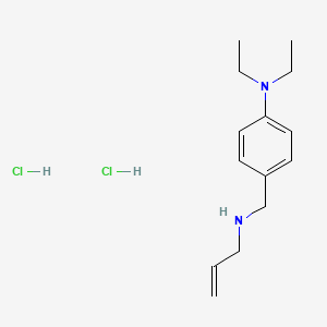 molecular formula C14H24Cl2N2 B6344175 N,N-Diethyl-4-{[(prop-2-en-1-yl)amino]methyl}aniline dihydrochloride CAS No. 1240568-98-2