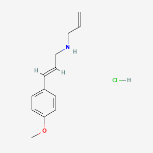 molecular formula C13H18ClNO B6344179 [(2E)-3-(4-Methoxyphenyl)prop-2-en-1-yl](prop-2-en-1-yl)amine hydrochloride CAS No. 1240591-02-9