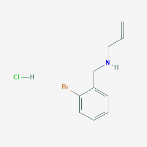 molecular formula C10H13BrClN B6344183 [(2-Bromophenyl)methyl](prop-2-en-1-yl)amine hydrochloride CAS No. 1240569-05-4
