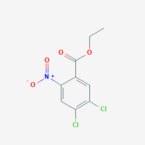 molecular formula C9H7Cl2NO4 B6344197 4,5-Dichloro-2-nitro-benzoic acid ethyl ester CAS No. 62486-38-8
