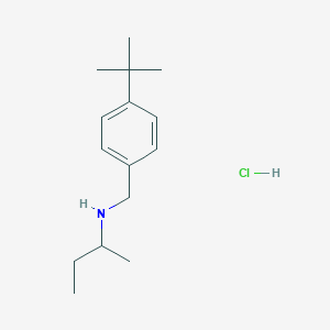 molecular formula C15H26ClN B6344228 （丁-2-基）[（4-叔丁基苯基）甲基]胺盐酸盐 CAS No. 1240567-09-2
