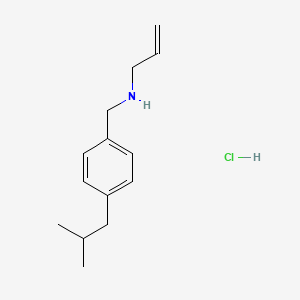 molecular formula C14H22ClN B6344235 {[4-(2-Methylpropyl)phenyl]methyl}(prop-2-en-1-yl)amine hydrochloride CAS No. 1240572-10-4