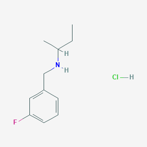 molecular formula C11H17ClFN B6344245 (Butan-2-yl)[(3-fluorophenyl)methyl]amine hydrochloride CAS No. 1240567-80-9