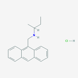 molecular formula C19H22ClN B6344246 (Anthracen-9-ylmethyl)(butan-2-yl)amine hydrochloride CAS No. 1240567-91-2