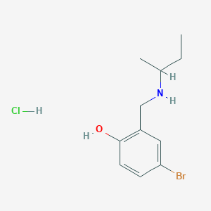 4-Bromo-2-{[(butan-2-yl)amino]methyl}phenol hydrochloride