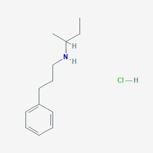 molecular formula C13H22ClN B6344264 (Butan-2-yl)(3-phenylpropyl)amine hydrochloride CAS No. 1240572-69-3