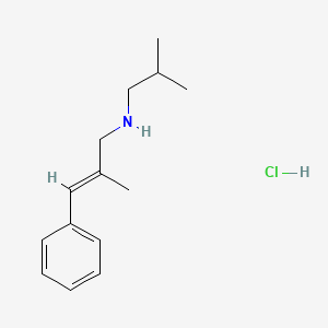molecular formula C14H22ClN B6344296 [(2E)-2-Methyl-3-phenylprop-2-en-1-yl](2-methylpropyl)amine hydrochloride CAS No. 1240590-83-3