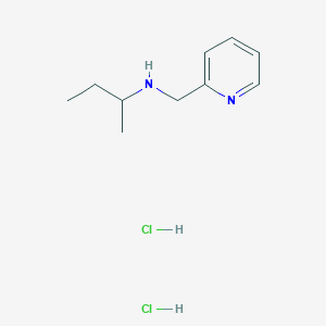 molecular formula C10H18Cl2N2 B6344312 二盐酸(丁-2-基)(吡啶-2-基甲基)胺 CAS No. 1240572-75-1