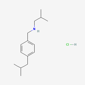 (2-Methylpropyl)({[4-(2-methylpropyl)phenyl]methyl})amine hydrochloride