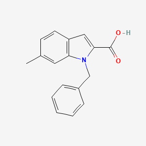 molecular formula C17H15NO2 B6344321 1-Benzyl-6-methyl-1H-indole-2-carboxylic acid CAS No. 1240578-98-6