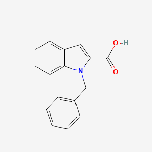molecular formula C17H15NO2 B6344322 1-Benzyl-4-methyl-1H-indole-2-carboxylic acid CAS No. 1240567-87-6
