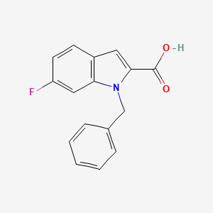 molecular formula C16H12FNO2 B6344325 1-Benzyl-6-fluoro-1H-indole-2-carboxylic acid CAS No. 1240568-85-7