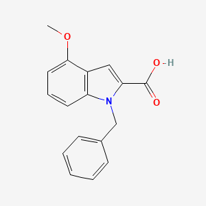 molecular formula C17H15NO3 B6344332 1-Benzyl-4-methoxy-1H-indole-2-carboxylic acid CAS No. 1048660-06-5