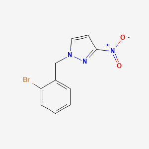 molecular formula C10H8BrN3O2 B6344444 1-[(2-Bromophenyl)methyl]-3-nitro-1H-pyrazole CAS No. 1240567-60-5