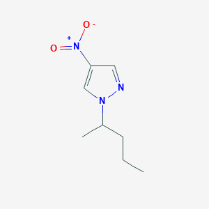 molecular formula C8H13N3O2 B6344446 4-硝基-1-(戊-2-基)-1H-吡唑 CAS No. 1240577-56-3